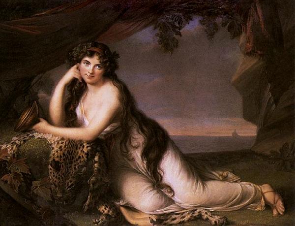 eisabeth Vige-Lebrun Lady Hamilton as Ariadne